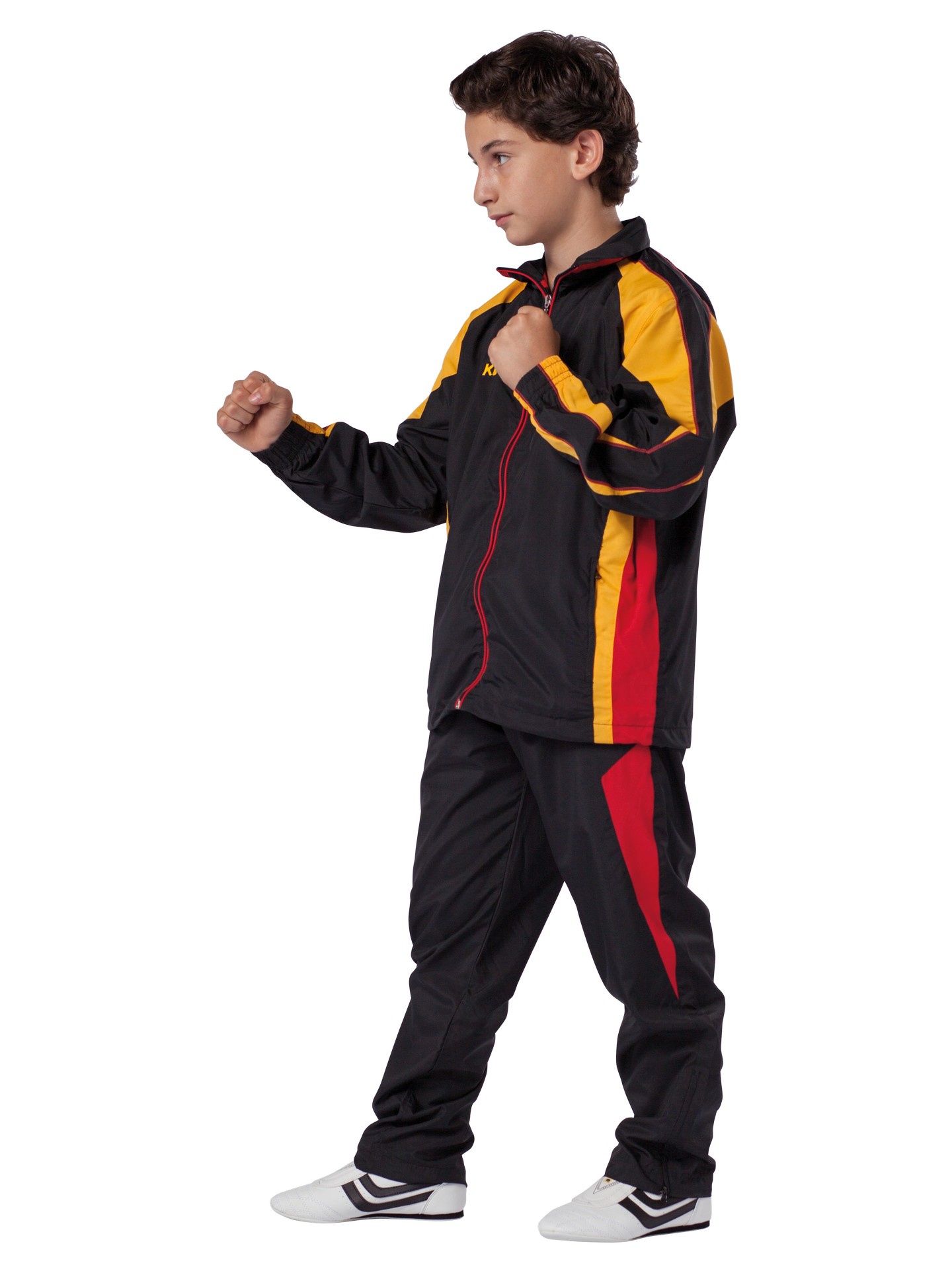 Tuta Performance Micro nero/rosso/giallo