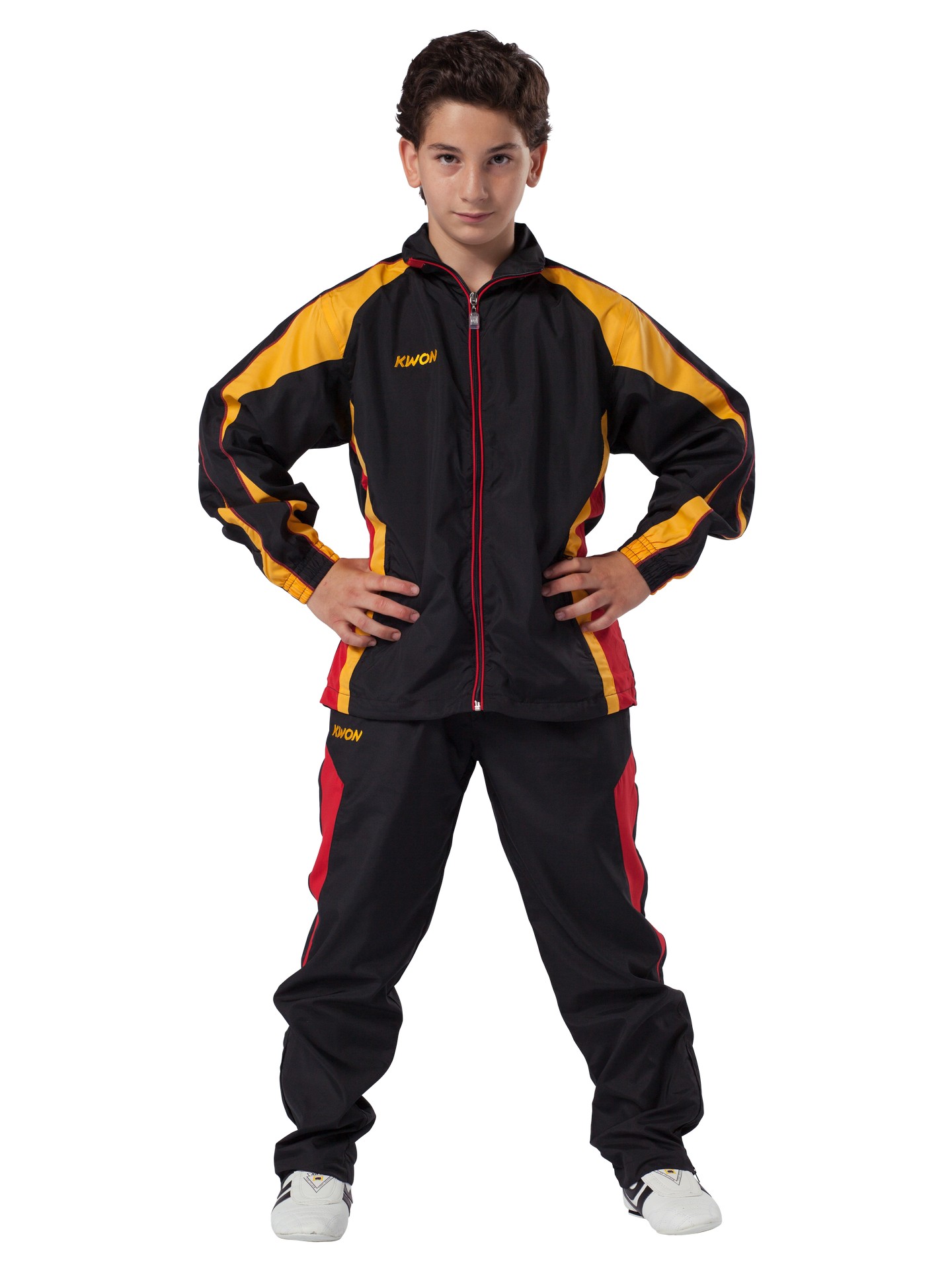 Tuta Performance Micro nero/rosso/giallo
