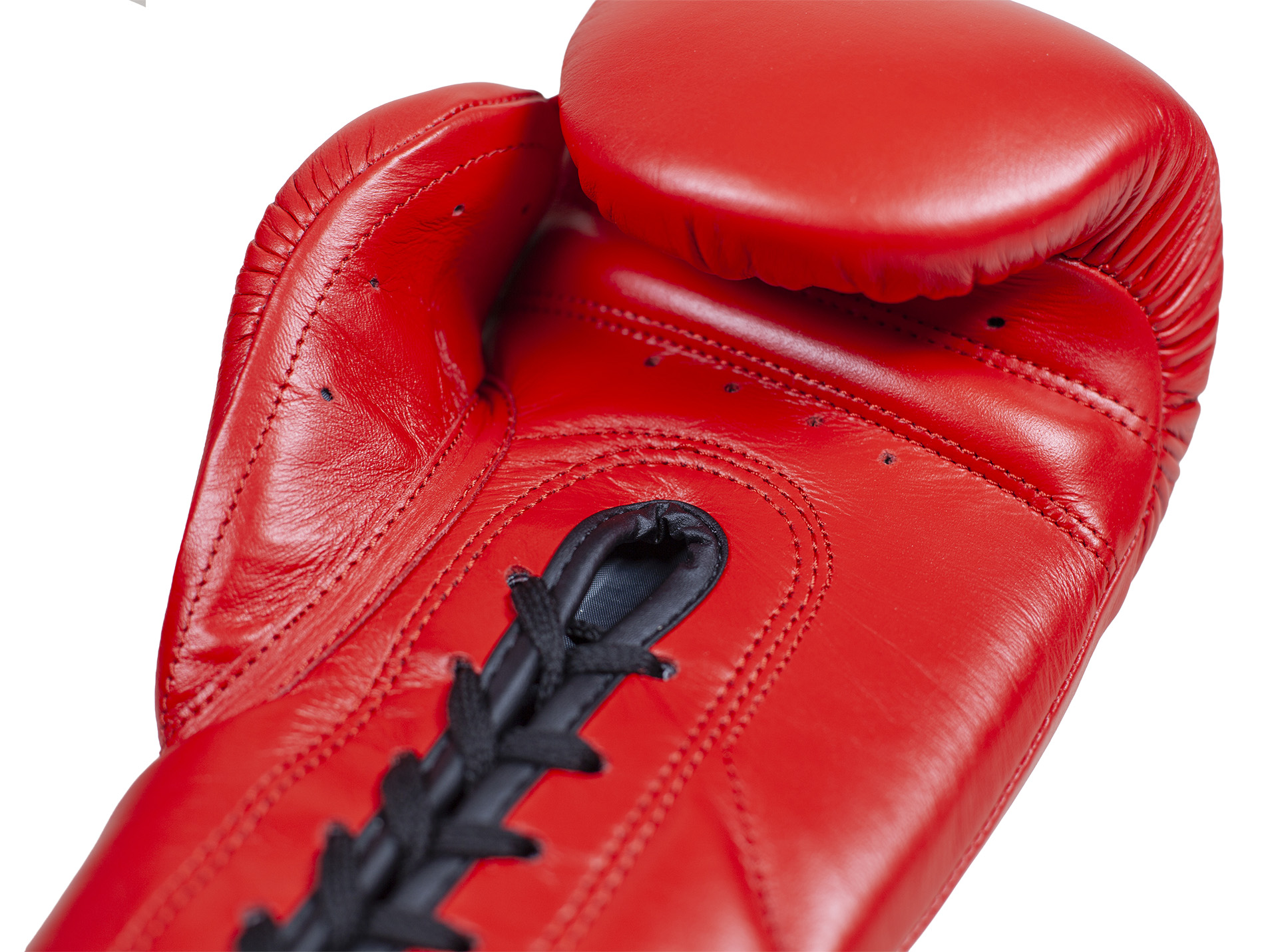 Guantoni da Boxe con i lacci Tournament Rossi