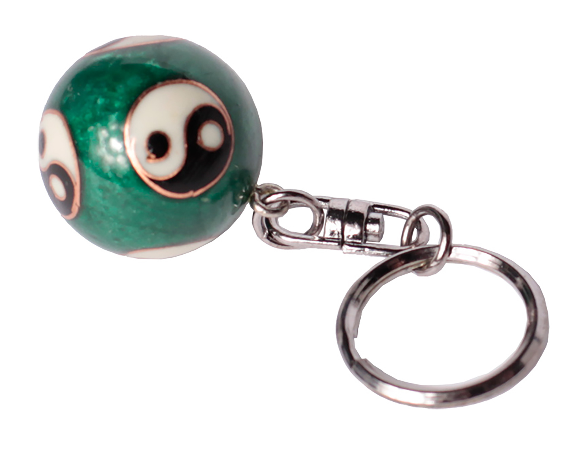 Portachiavi con mini sfera Yin Yang cinese