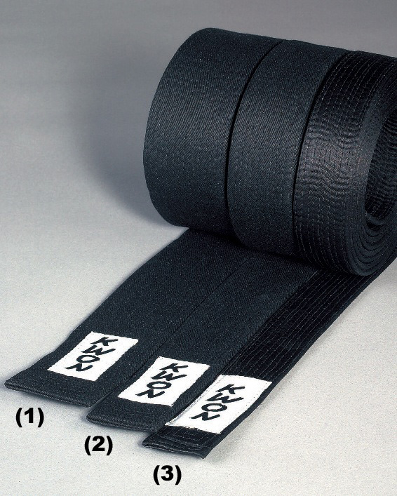 Cintura Budo nero larghezza di 6 cm