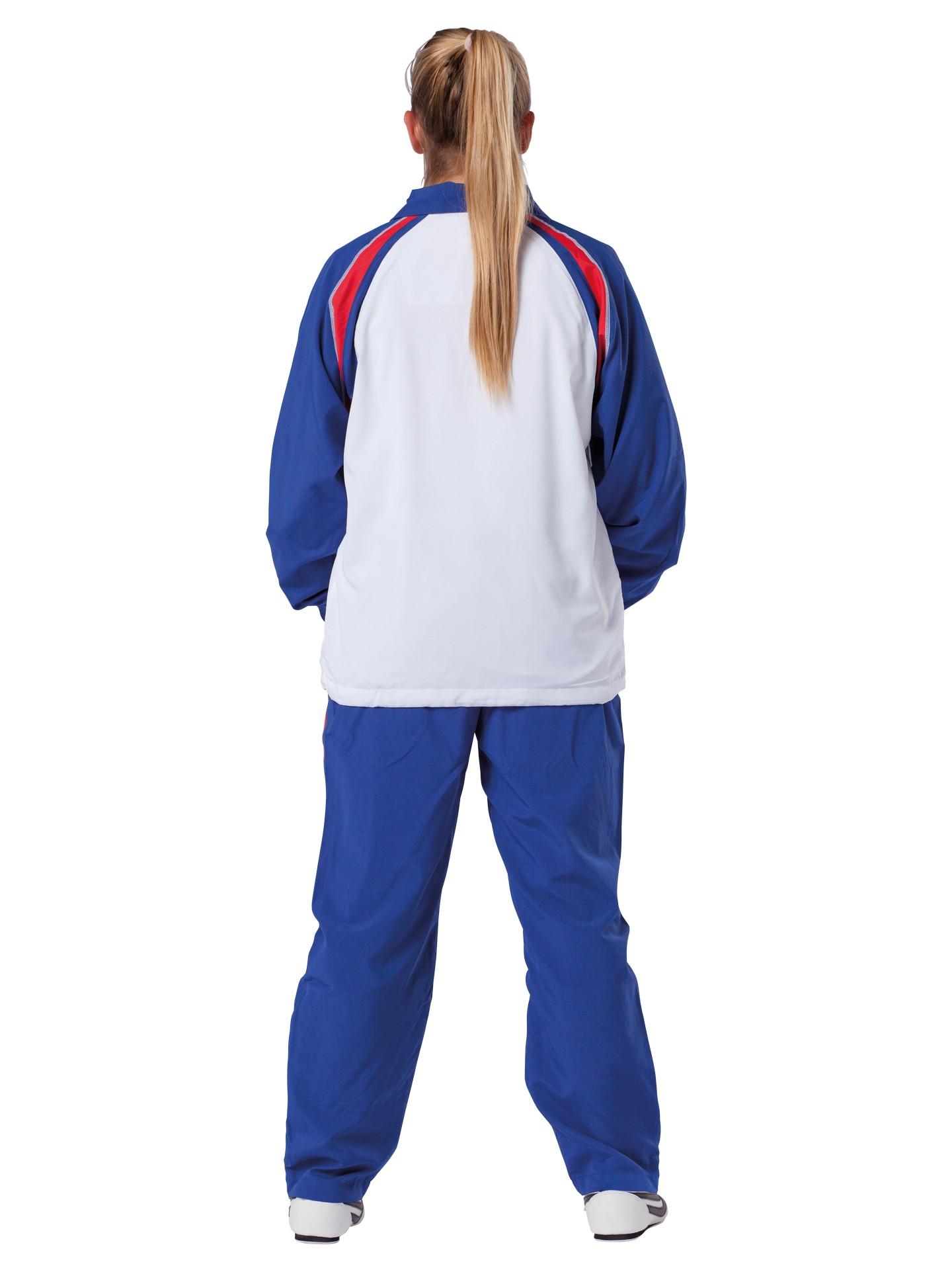 Tuta da Ginnastica Endurance blu/bianco